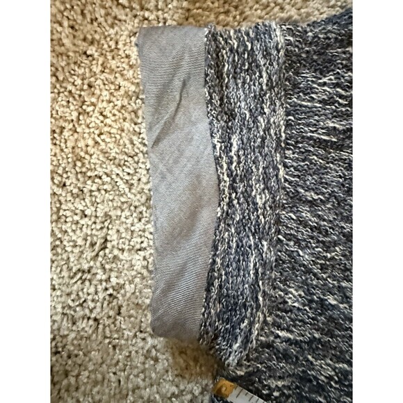 Vince Women’s Size Small Blue Knit Dress with Chambray Sleeve - Picture 6 of 9